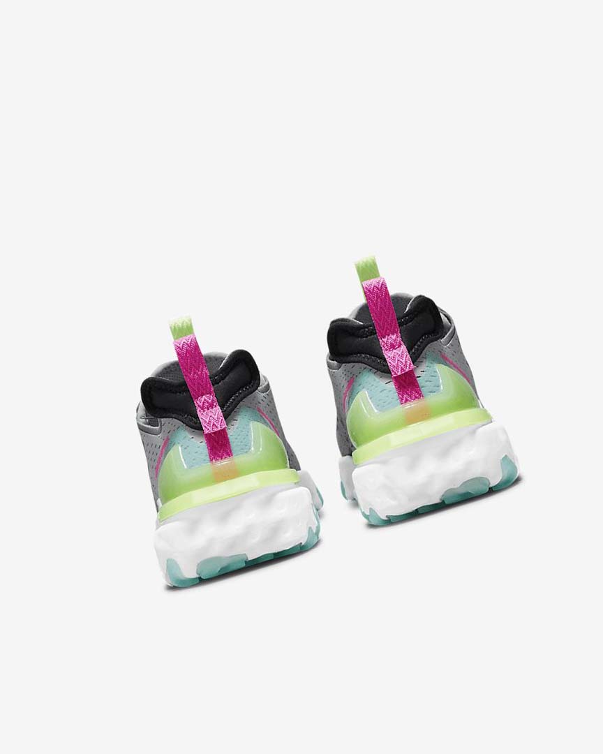 Grey / Grey / Pink / Black Nike React Vision Women's Running Shoes | CA_5316