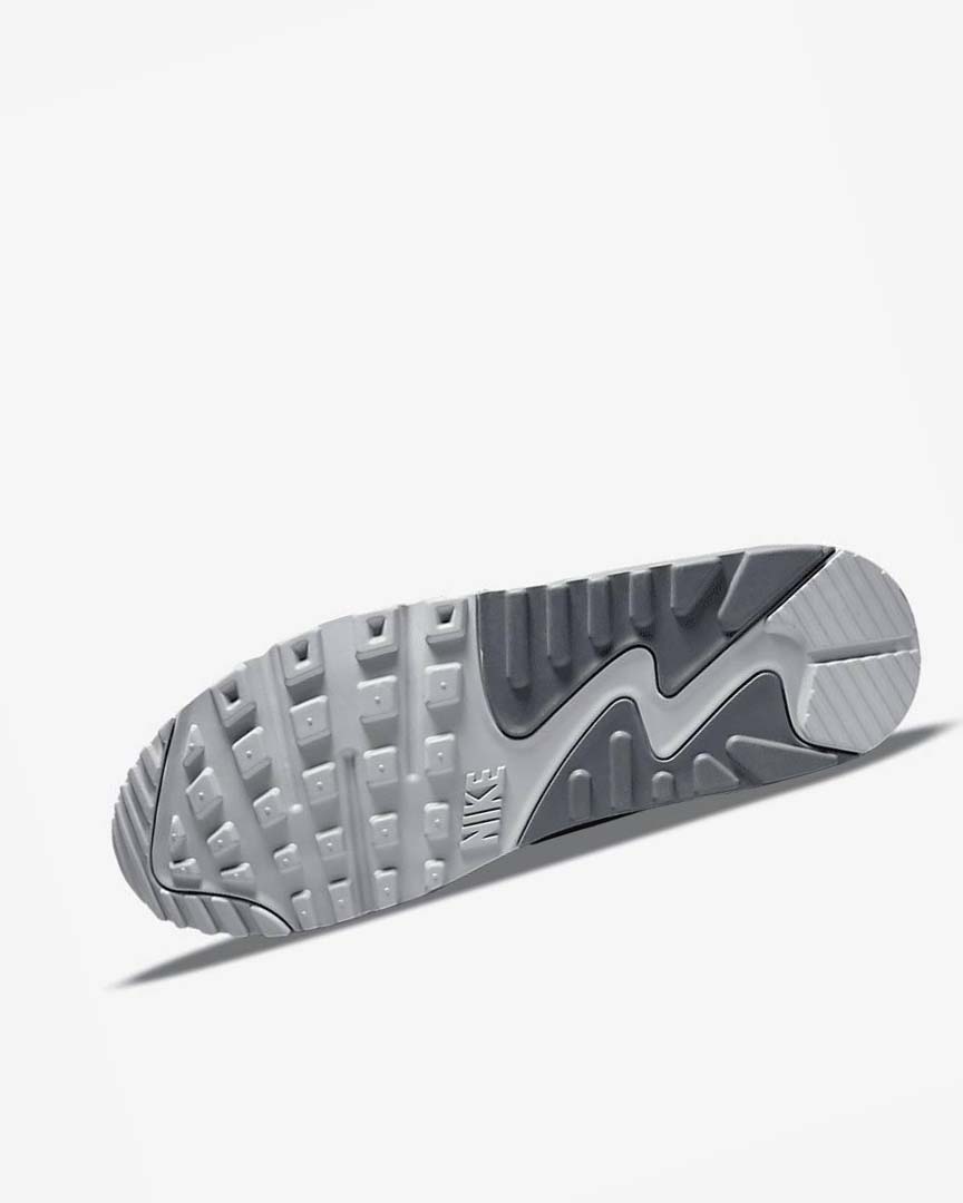 Grey / Grey / White Nike Air Max 90 Men's Casual Shoes | CA_2487