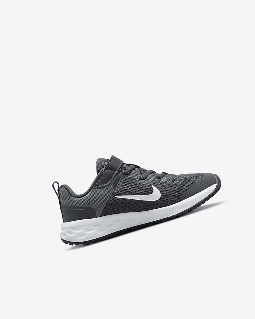 Grey / Grey / White Nike Revolution 6 Boys' Running Shoes | CA_4759