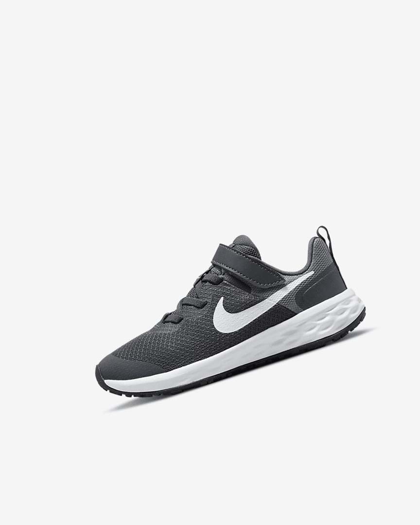 Grey / Grey / White Nike Revolution 6 Boys\' Running Shoes | CA_4759