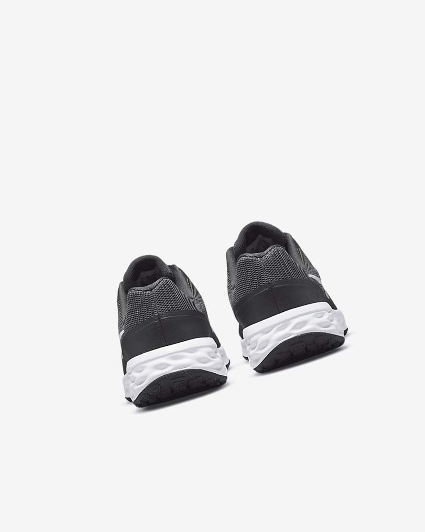 Grey / Grey / White Nike Revolution 6 Girls' Running Shoes | CA_3123
