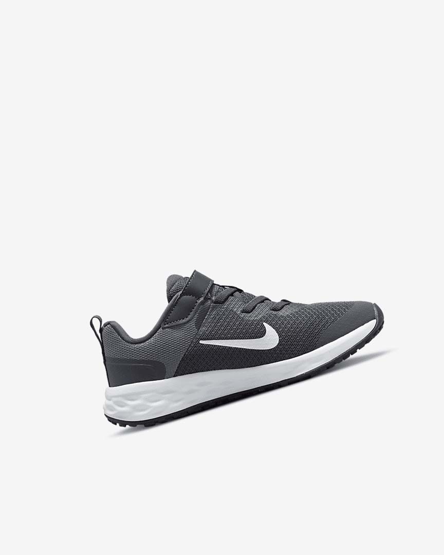 Grey / Grey / White Nike Revolution 6 Girls' Running Shoes | CA_4519
