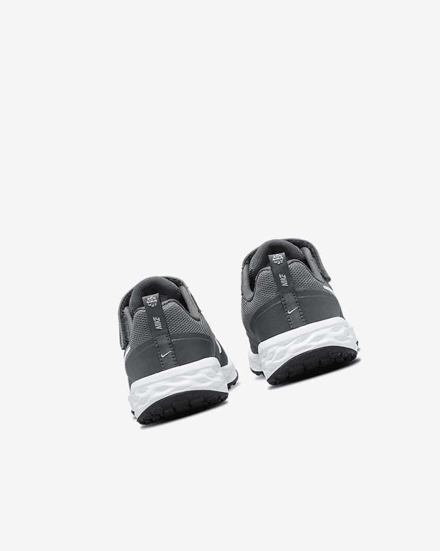 Grey / Grey / White Nike Revolution 6 Girls' Running Shoes | CA_4519
