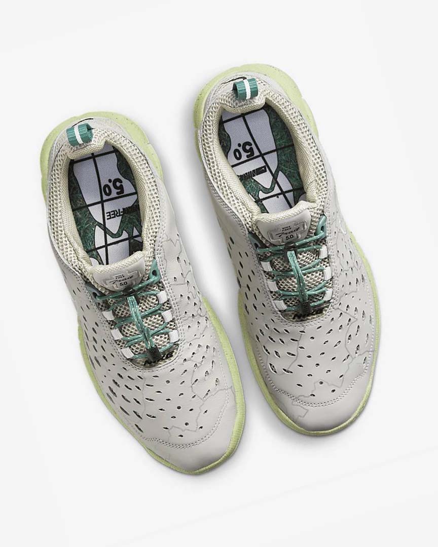 Grey / Light Beige / Grey Nike Free Run Trail Men's Running Shoes | CA_3065