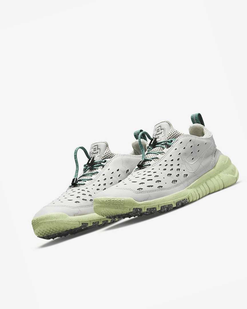 Grey / Light Beige / Grey Nike Free Run Trail Men's Running Shoes | CA_3065