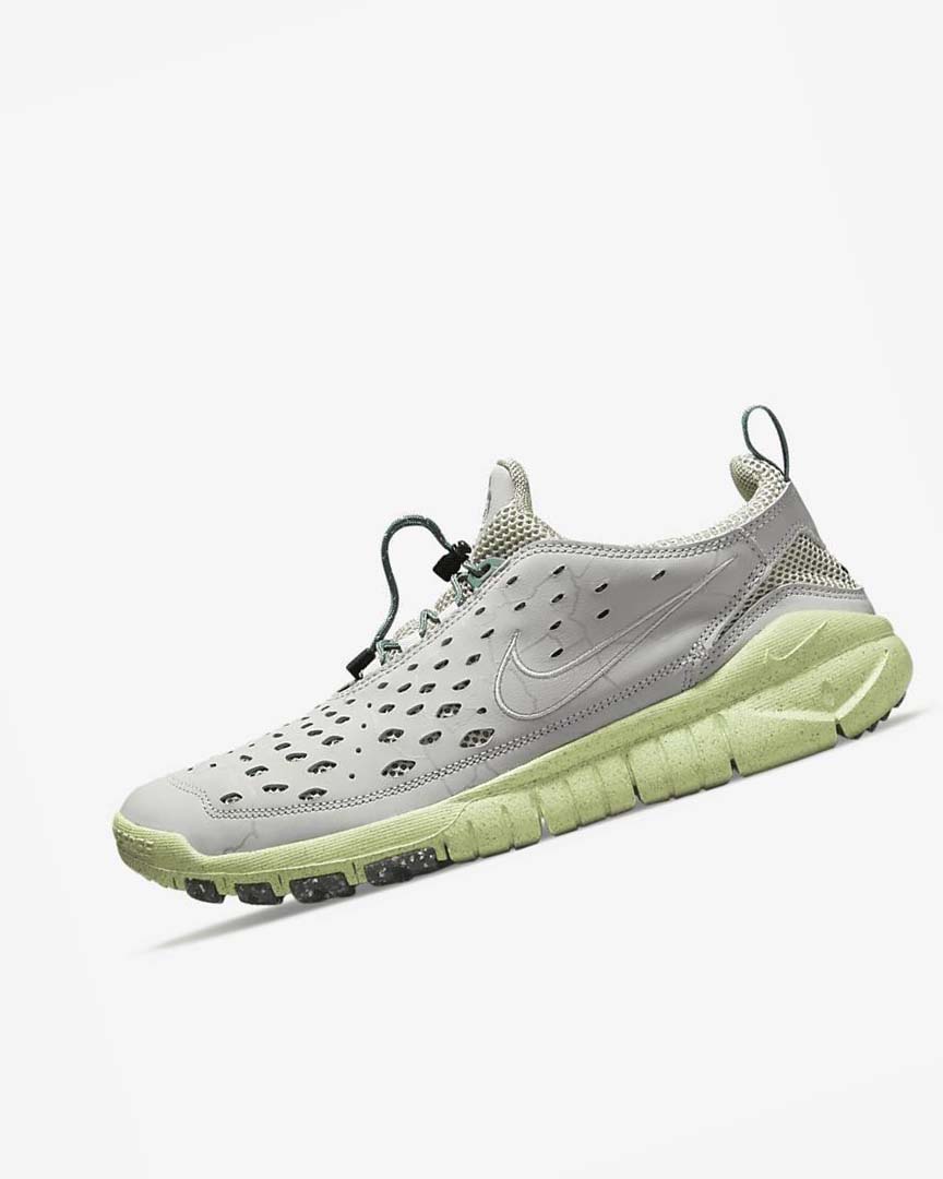 Grey / Light Beige / Grey Nike Free Run Trail Men\'s Running Shoes | CA_3065