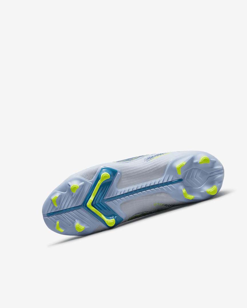 Grey / Light Blue / Blue / Blue Nike Jr. Mercurial Vapor 14 Academy MG Boys' Soccer Cleats | CA_3103