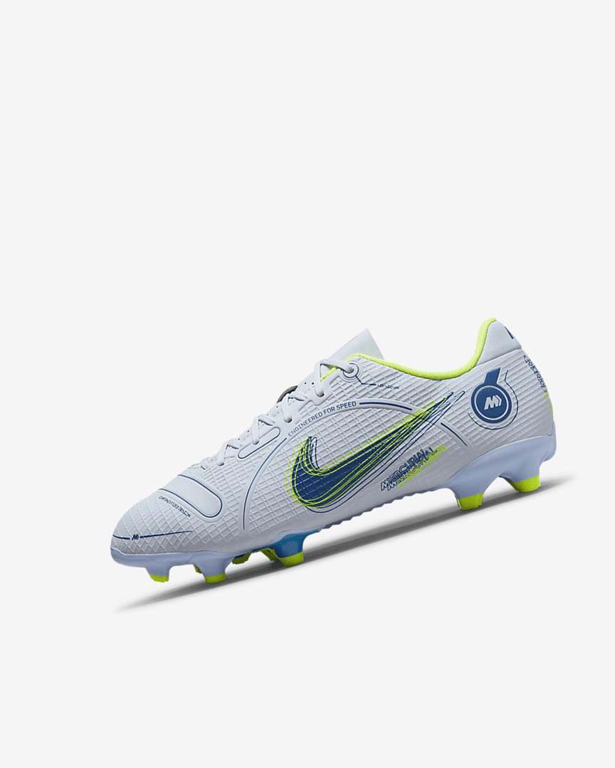Grey / Light Blue / Blue / Blue Nike Jr. Mercurial Vapor 14 Academy MG Boys\' Soccer Cleats | CA_3103