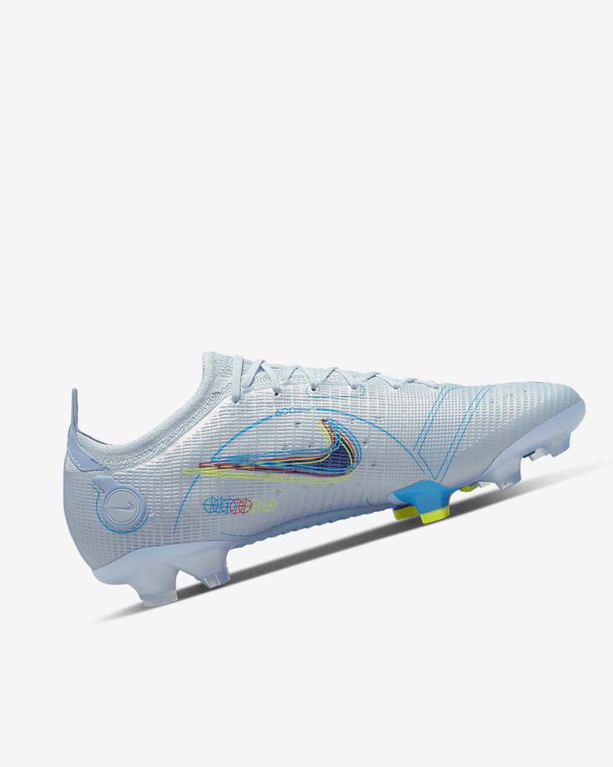 Grey / Light Blue / Blue / Blue Nike Mercurial Vapor 14 Elite FG Women's Soccer Cleats | CA_2414