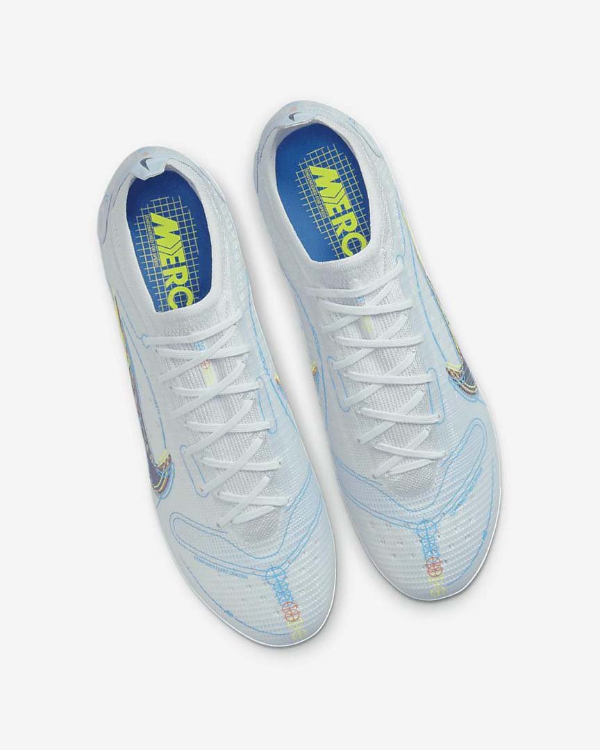 Grey / Light Blue / Blue / Blue Nike Mercurial Vapor 14 Elite FG Women's Soccer Cleats | CA_2414