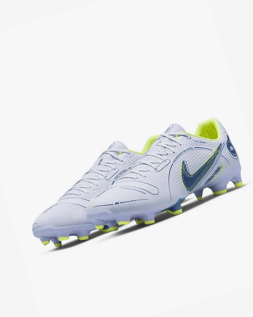 Grey / Light Blue / Blue / Blue Nike Mercurial Vapor 14 Academy MG Men's Soccer Cleats | CA_2804