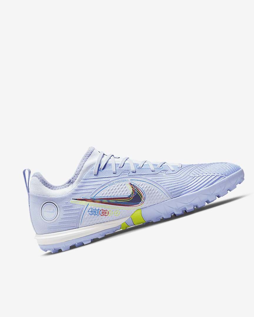 Grey / Light Blue / Blue / Blue Nike Mercurial Air Zoom Vapor 14 Pro TF Women's Soccer Shoes | CA_4809