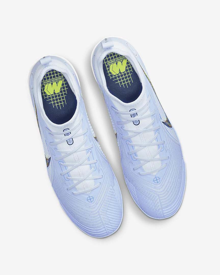 Grey / Light Blue / Blue / Blue Nike Mercurial Air Zoom Vapor 14 Pro TF Women's Soccer Shoes | CA_4809