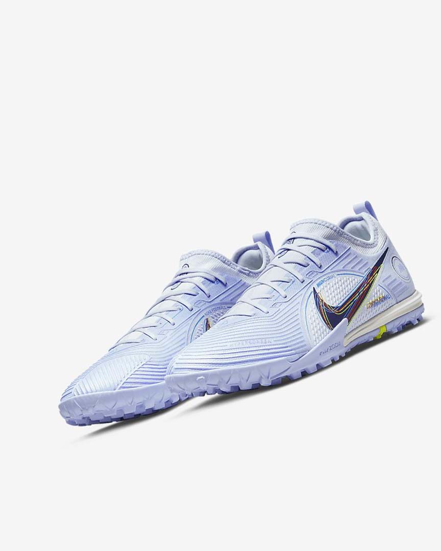 Grey / Light Blue / Blue / Blue Nike Mercurial Air Zoom Vapor 14 Pro TF Women's Soccer Shoes | CA_4809