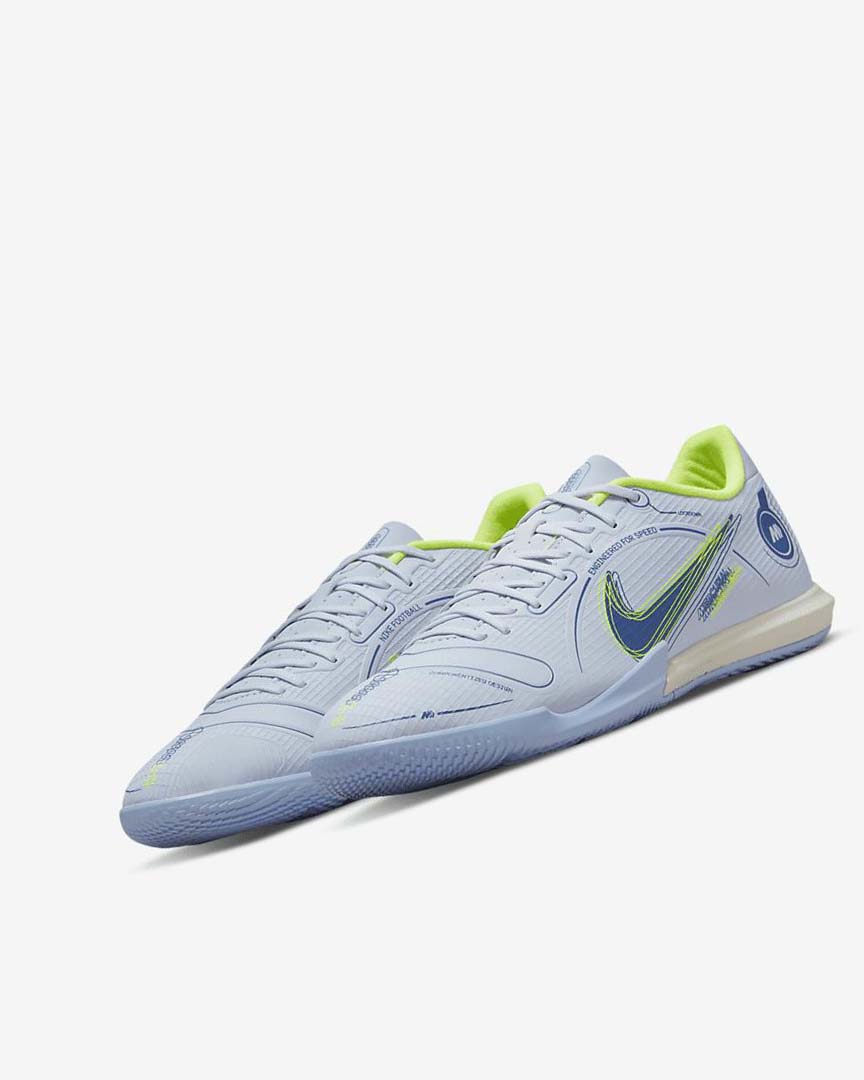 Grey / Light Blue / Blue / Blue Nike Mercurial Vapor 14 Academy IC Women's Soccer Shoes | CA_5176