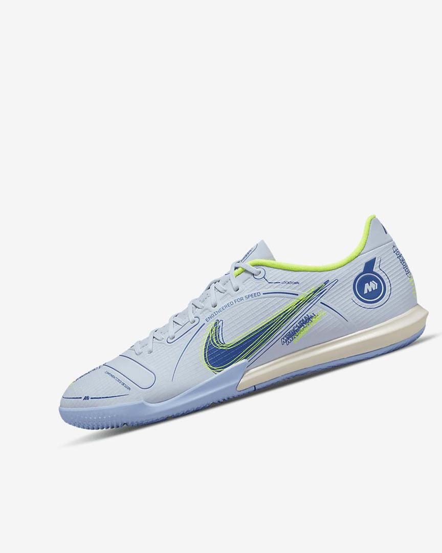 Grey / Light Blue / Blue / Blue Nike Mercurial Vapor 14 Academy IC Women\'s Soccer Shoes | CA_5176