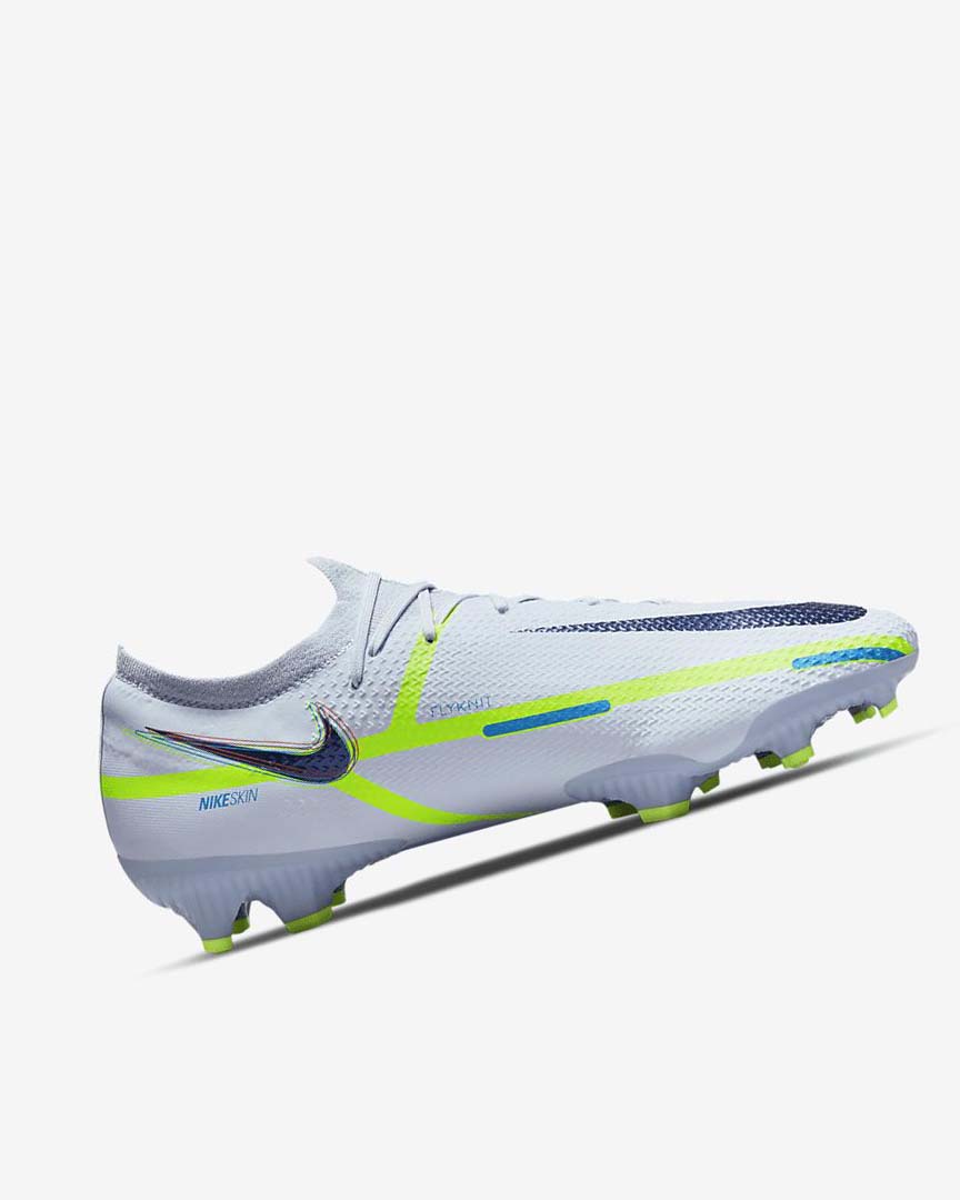 Grey / Light Blue / Blue Nike Phantom GT2 Pro FG Women's Soccer Cleats | CA_1210