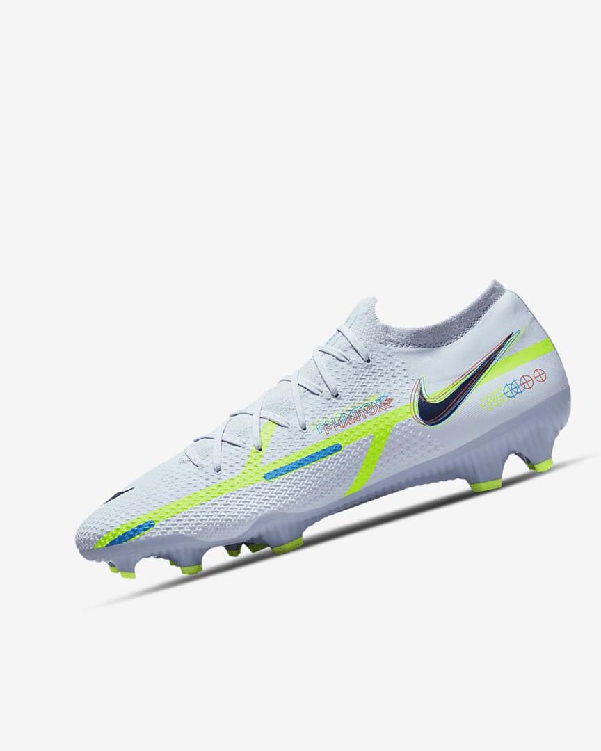 Grey / Light Blue / Blue Nike Phantom GT2 Pro FG Women\'s Soccer Cleats | CA_1210