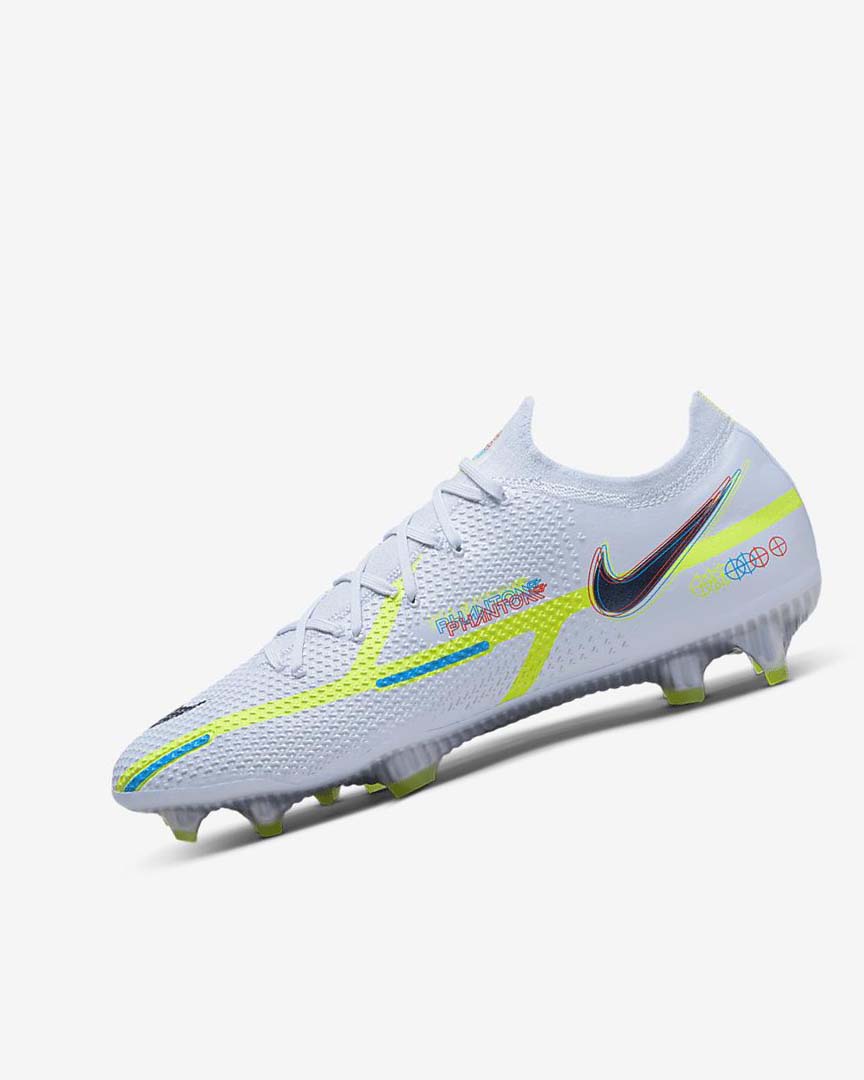 Grey / Light Blue / Blue Nike Phantom GT2 Elite FG Women\'s Soccer Cleats | CA_5062