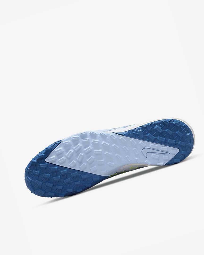 Grey / Light Blue / Dark Blue Nike Mercurial Vapor 14 Academy TF Men's Soccer Shoes | CA_5364