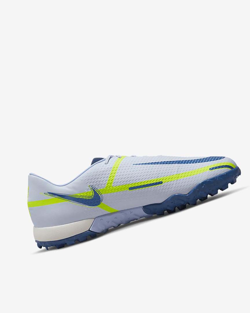 Grey / Light Blue / Dark Blue Nike Phantom GT2 Academy TF Women's Soccer Shoes | CA_4929