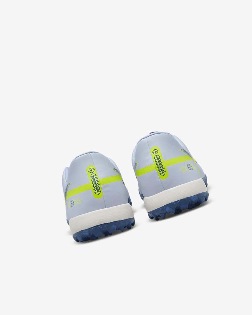 Grey / Light Blue / Dark Blue Nike Phantom GT2 Academy TF Women's Soccer Shoes | CA_4929