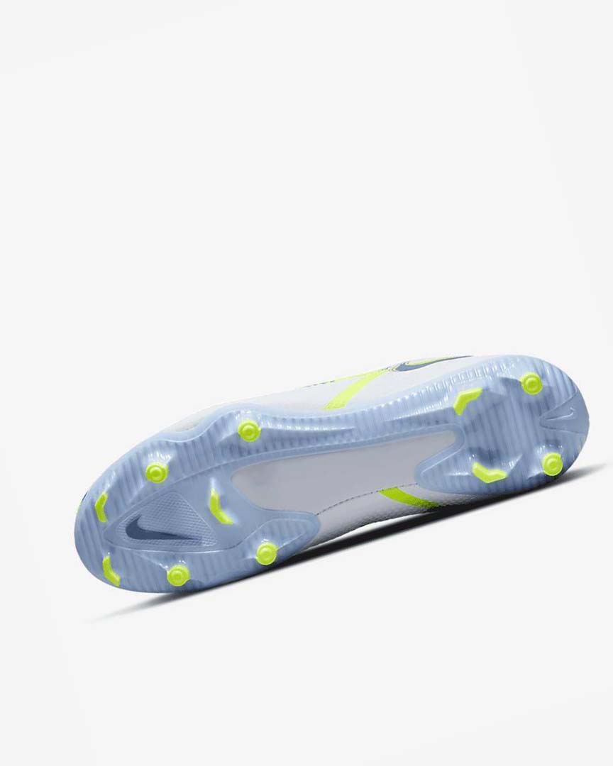 Grey / Light Blue / Dark Blue Nike Phantom GT2 Academy MG Men's Soccer Cleats | CA_4992