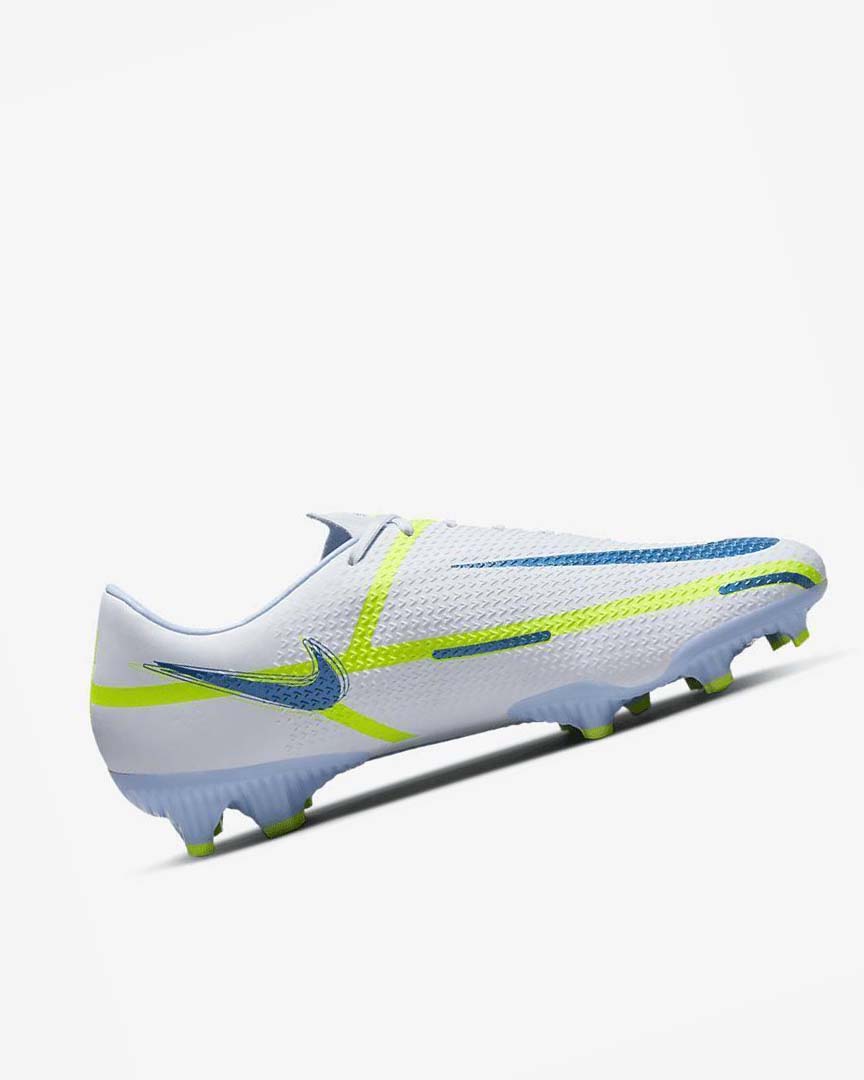 Grey / Light Blue / Dark Blue Nike Phantom GT2 Academy MG Men's Soccer Cleats | CA_4992