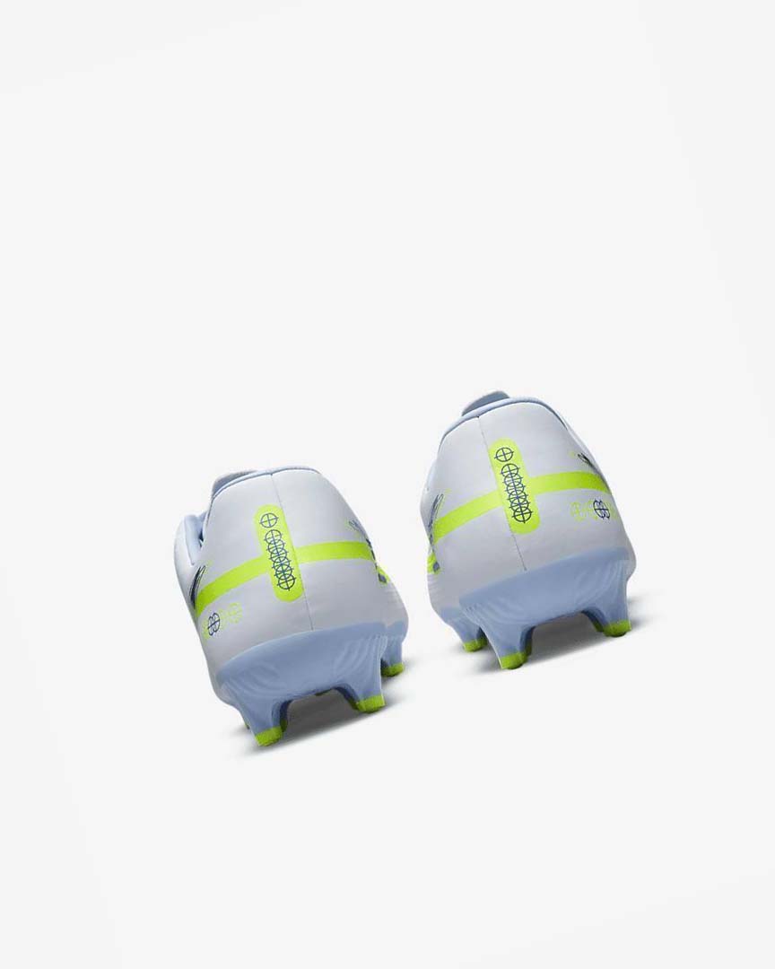 Grey / Light Blue / Dark Blue Nike Phantom GT2 Academy MG Men's Soccer Cleats | CA_4992