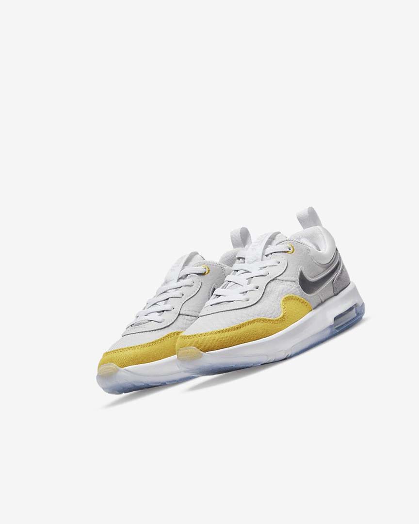 Grey / Light Grey / Black Nike Air Max Motif Boys' Shoes | CA_2554