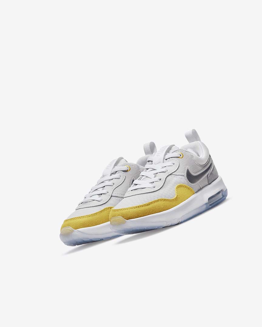 Grey / Light Grey / Black Nike Air Max Motif Girls' Shoes | CA_4528