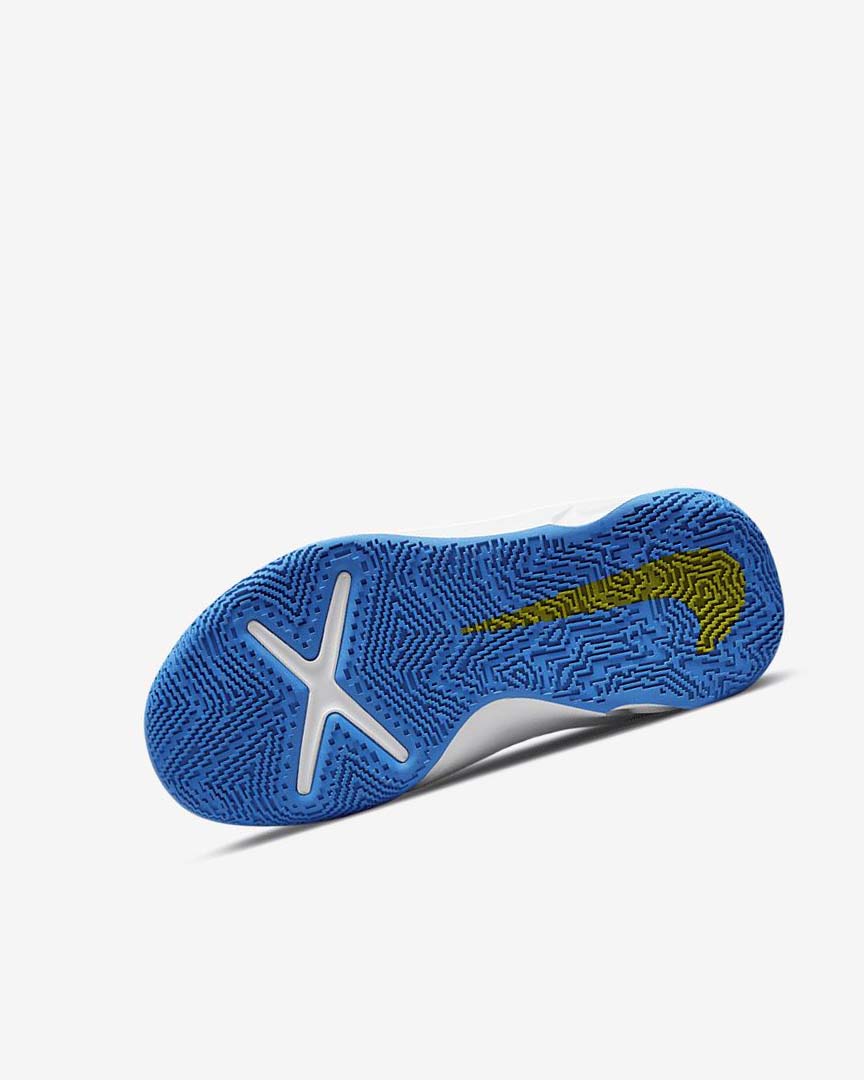 Grey / Navy / Green / Blue Nike Team Hustle D 10 Girls' Basketball Shoes | CA_5003