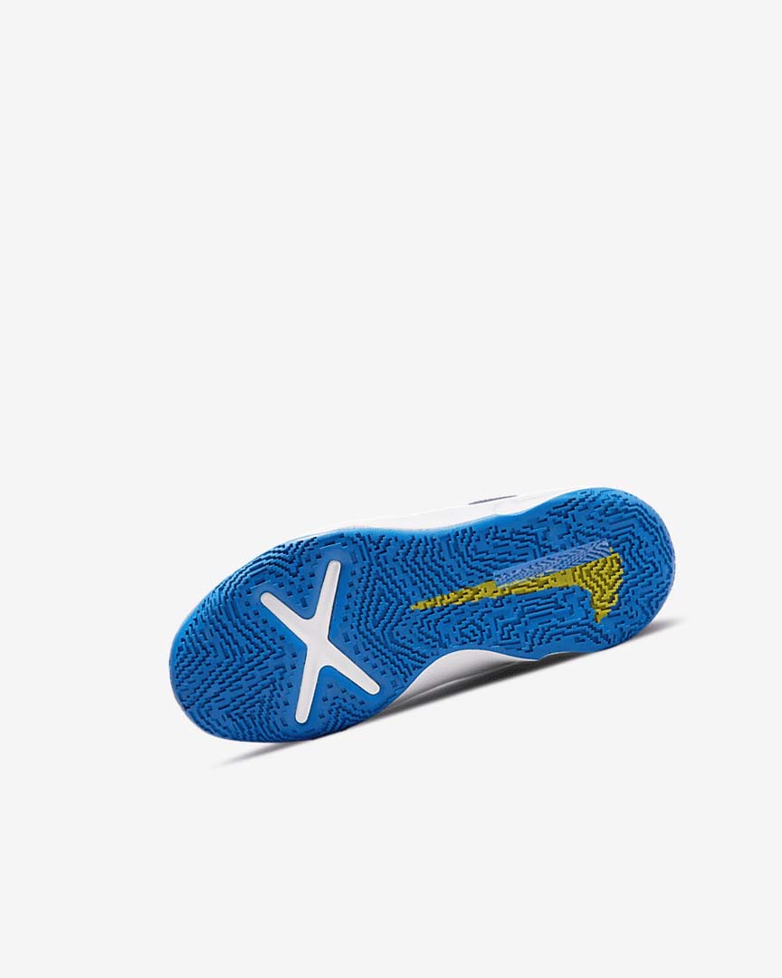 Grey / Navy / Green / Blue Nike Team Hustle D 10 Girls' Basketball Shoes | CA_5283