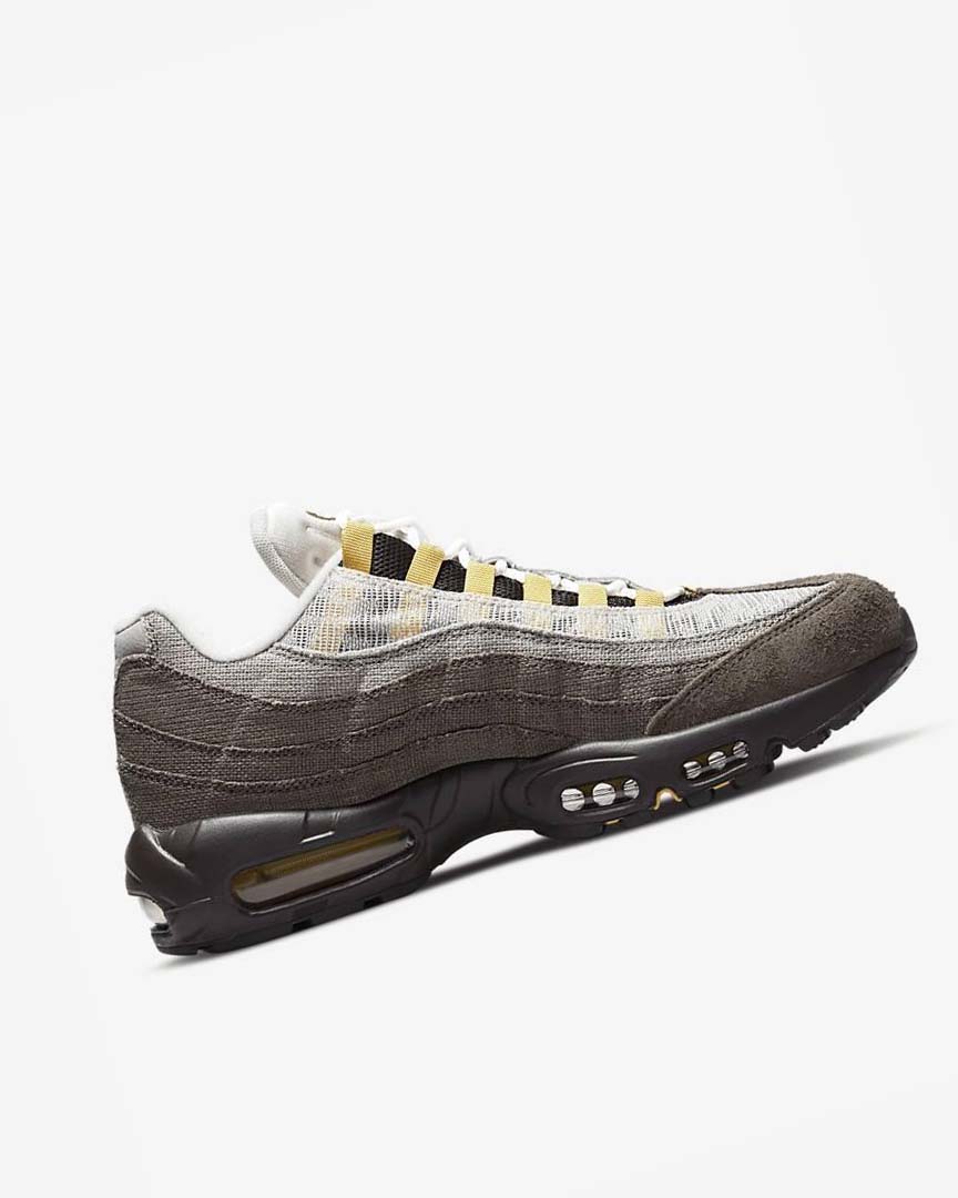 Grey / Olive Grey Nike Air Max 95 Men's Casual Shoes | CA_5493