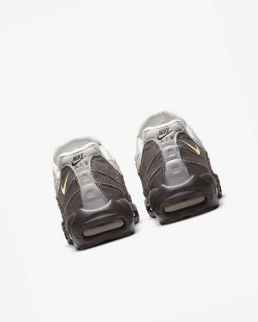 Grey / Olive Grey Nike Air Max 95 Men's Casual Shoes | CA_5493