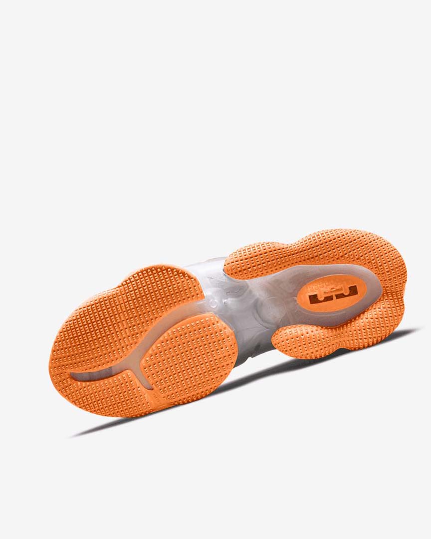 Grey / Orange / Light Red / Green Nike LeBron 19 Women's Basketball Shoes | CA_5544