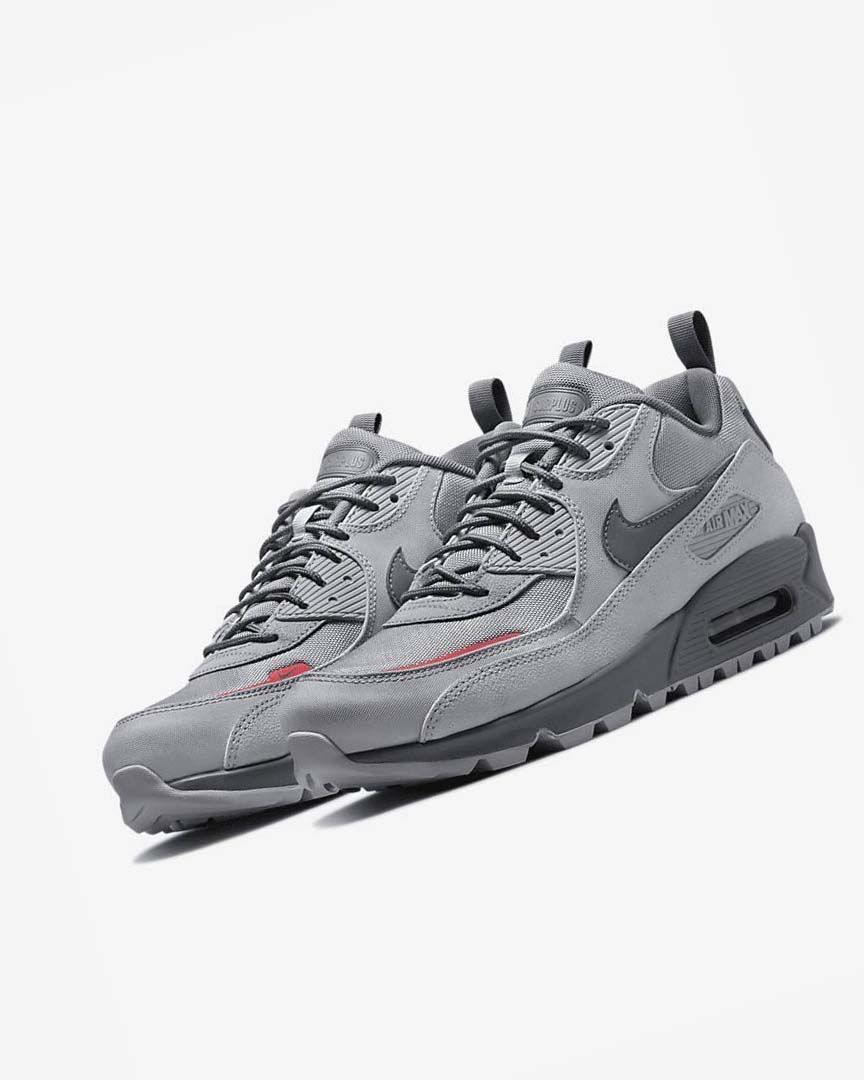 Grey / Pink Light Blue / Grey Nike Air Max 90 Surplus Men's Sneakers | CA_5050