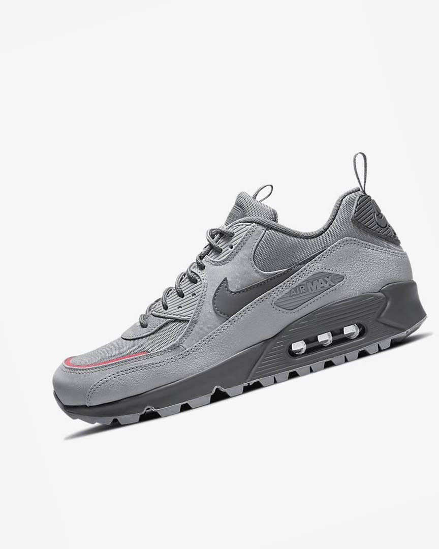 Grey / Pink Light Blue / Grey Nike Air Max 90 Surplus Men\'s Sneakers | CA_5050
