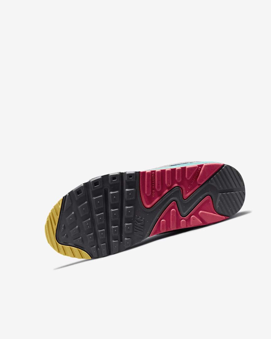 Grey / Pink Nike Air Max 90 Boys' Casual Shoes | CA_3275