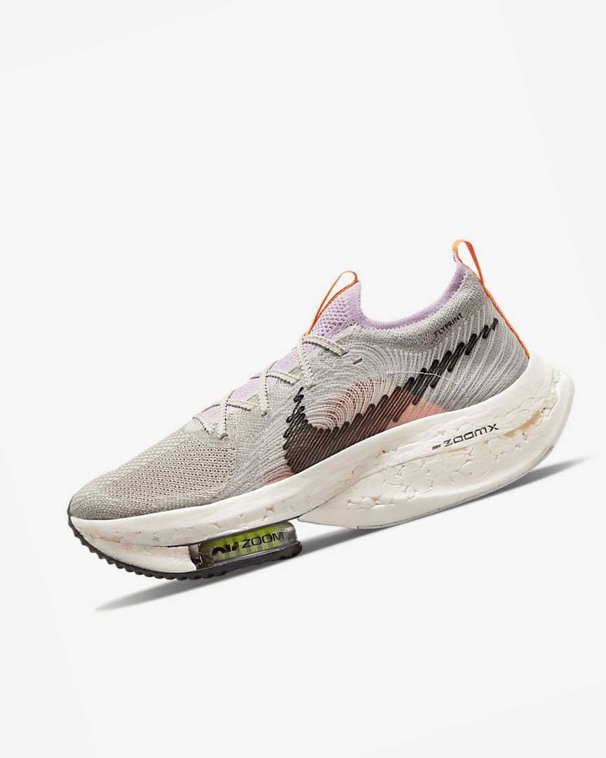 Grey / Pink / White Nike Zoom Alphafly Next Nature Men\'s Running Shoes | CA_2783