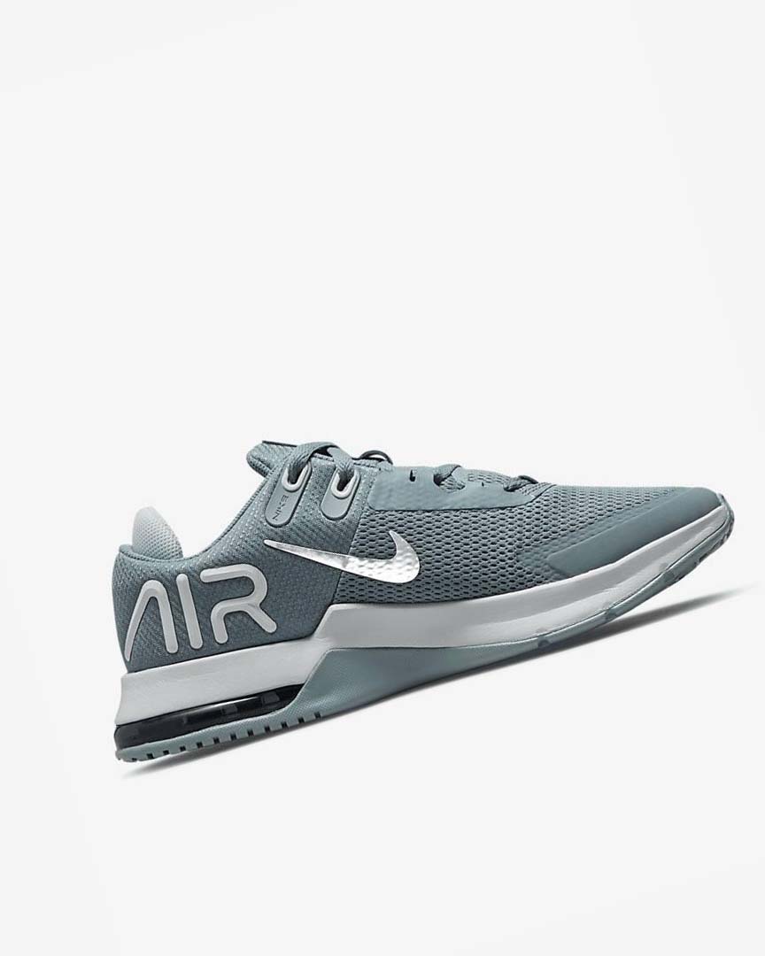 Grey / Platinum / Black / Metal Silver Nike Air Max Alpha Trainer 4 Men's Training Shoes | CA_1192