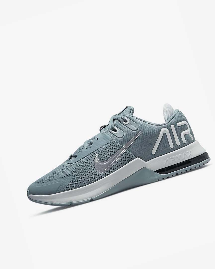 Grey / Platinum / Black / Metal Silver Nike Air Max Alpha Trainer 4 Men\'s Training Shoes | CA_1192