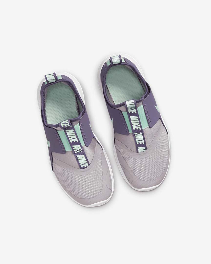 Grey / Purple / Mint Nike Flex Runner Girls' Shoes | CA_4962