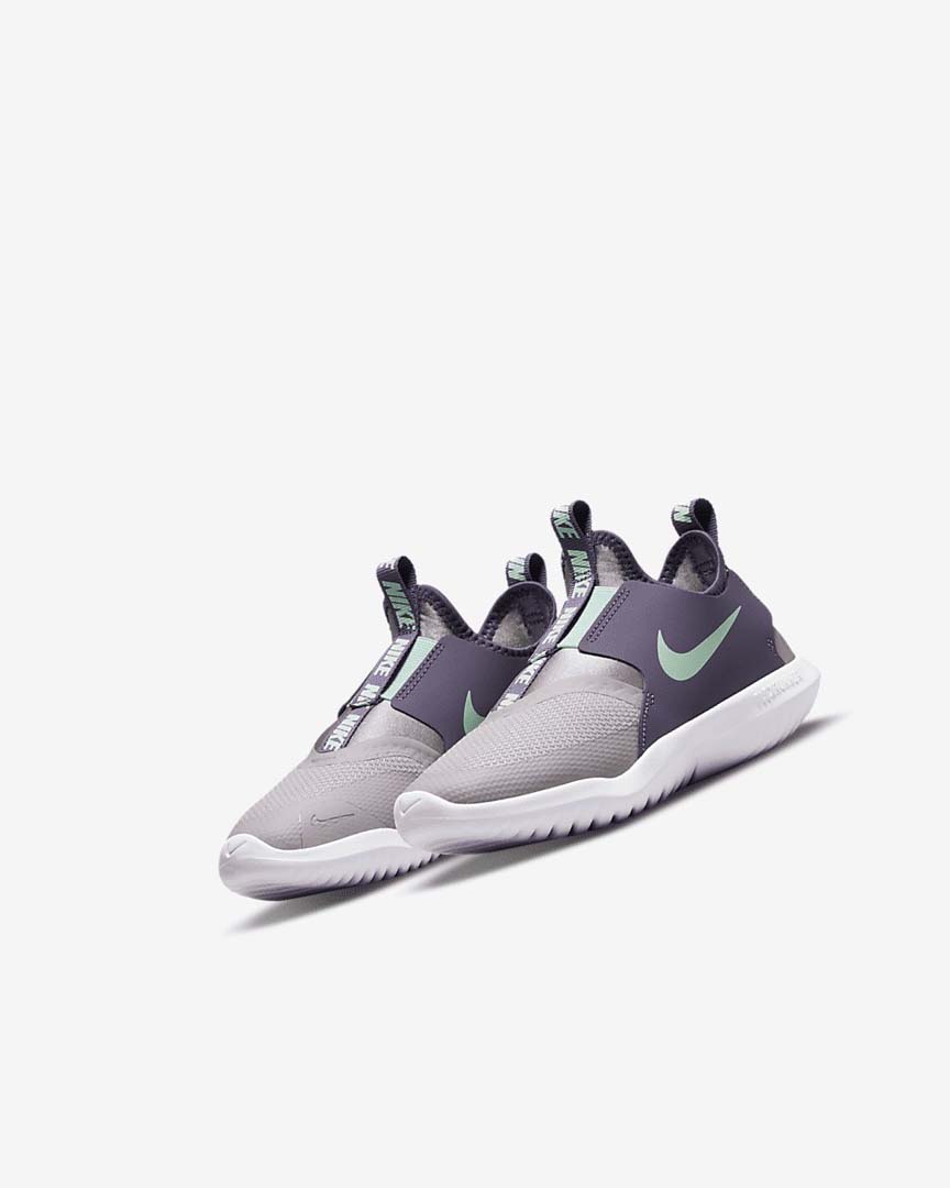 Grey / Purple / Mint Nike Flex Runner Girls' Shoes | CA_4962