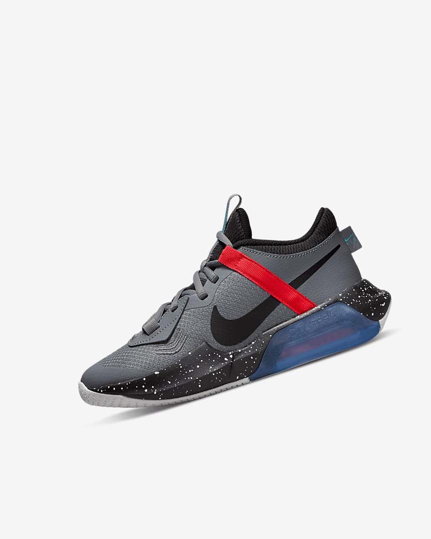 Grey / Red / Turquoise / Black Nike Air Zoom Crossover Girls\' Basketball Shoes | CA_2761