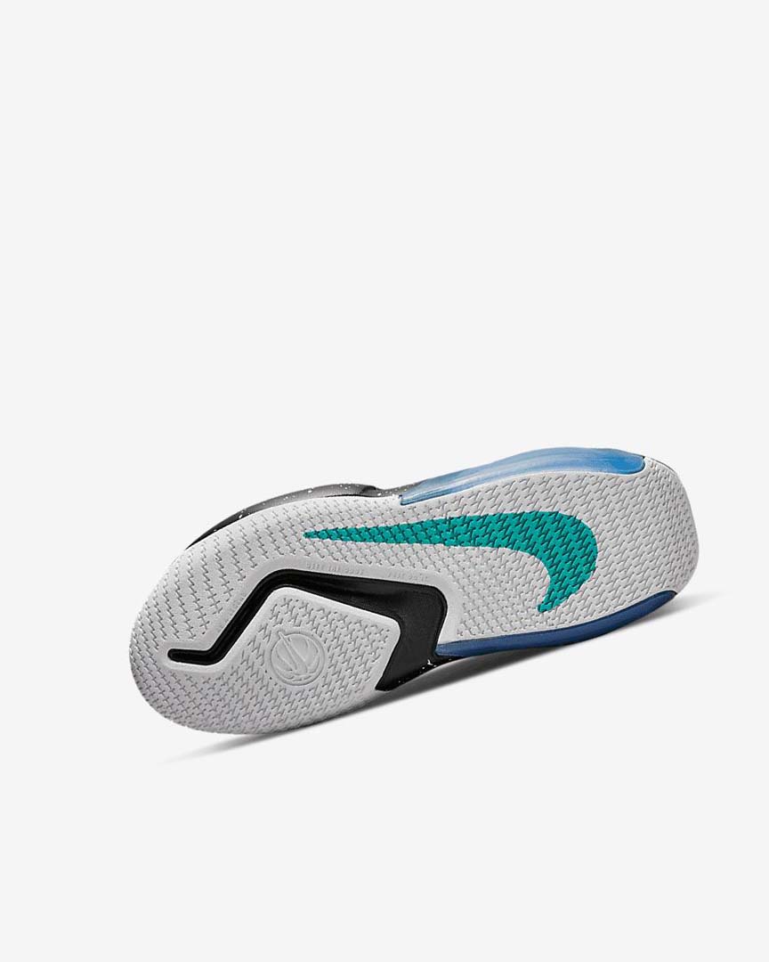 Grey / Red / Turquoise / Black Nike Air Zoom Crossover Boys' Basketball Shoes | CA_5208