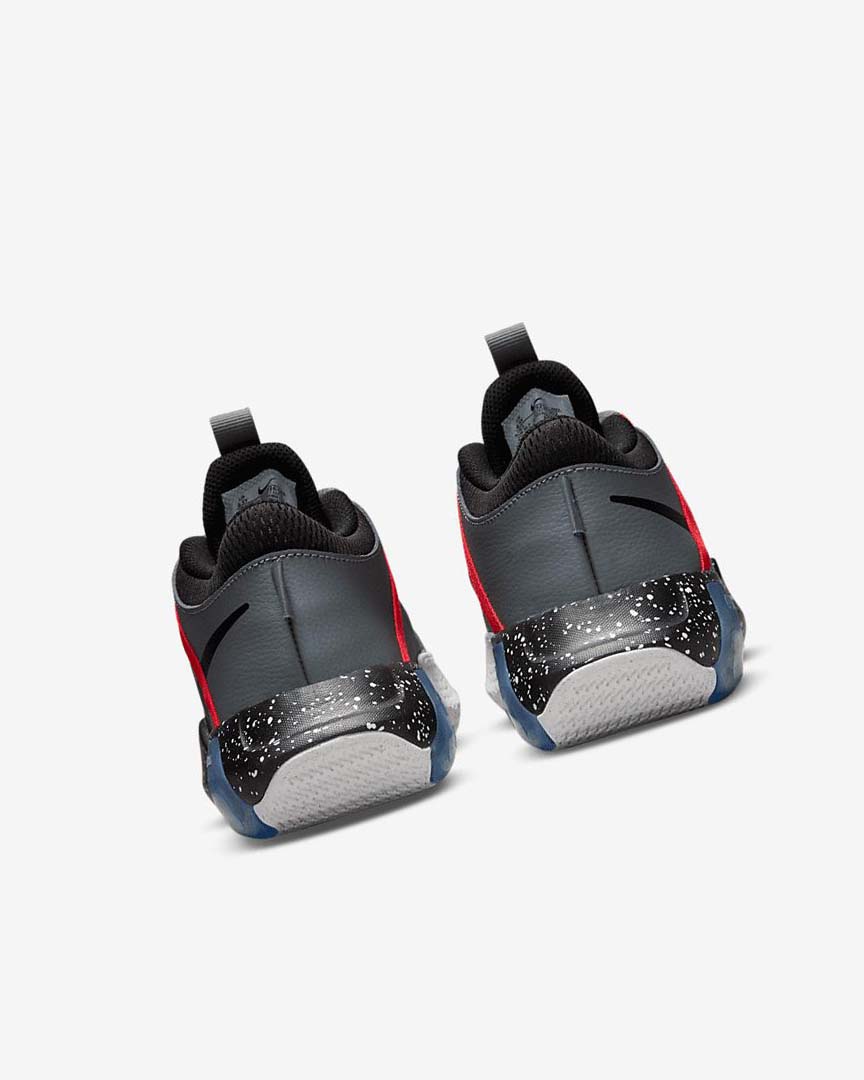 Grey / Red / Turquoise / Black Nike Air Zoom Crossover Boys' Basketball Shoes | CA_5208