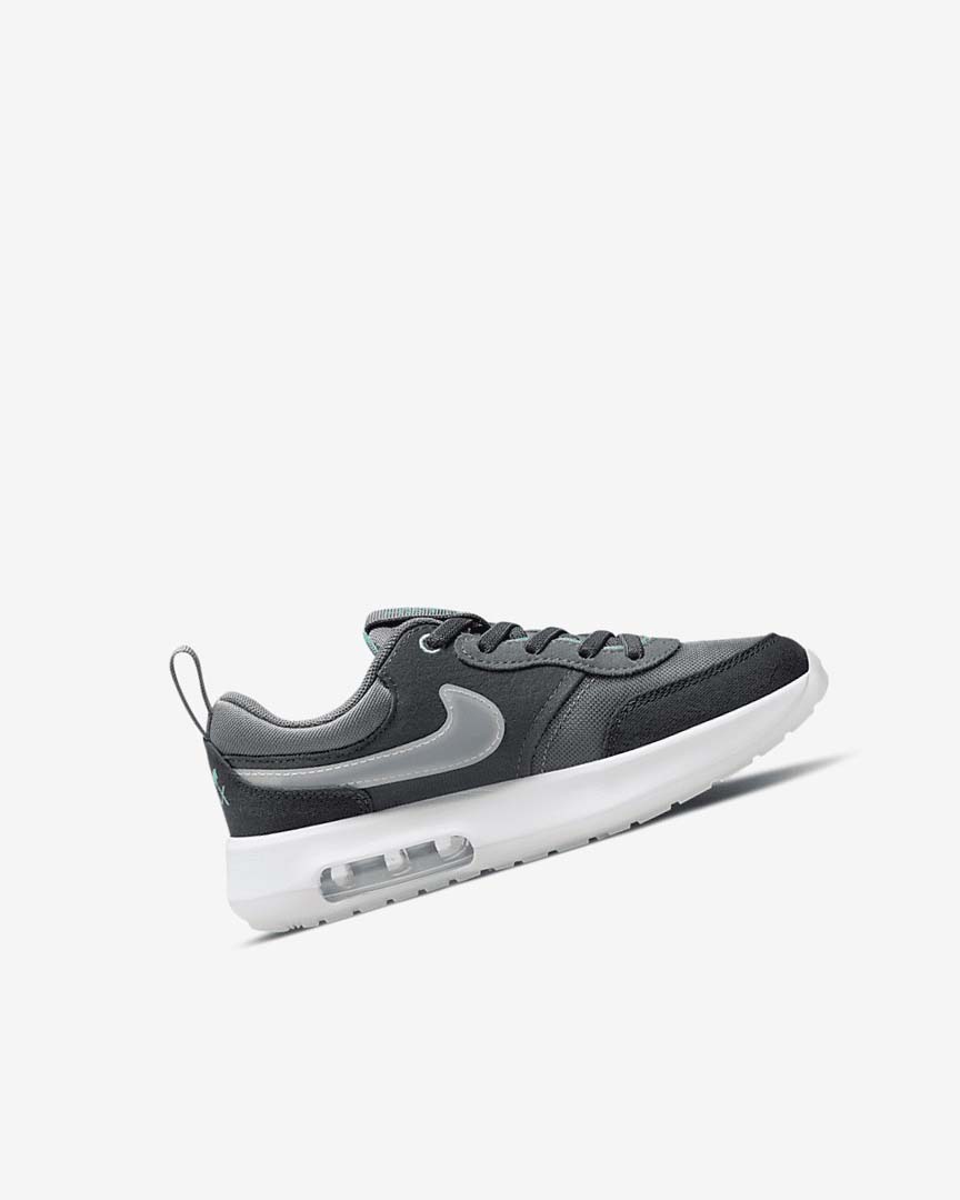 Grey / Turquoise / Dark Grey / Black Nike Air Max Motif Girls' Shoes | CA_2486