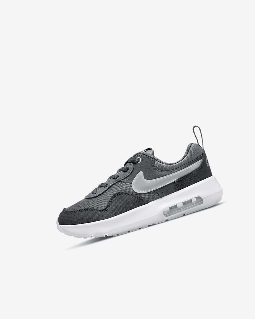 Grey / Turquoise / Dark Grey / Black Nike Air Max Motif Girls\' Shoes | CA_2486