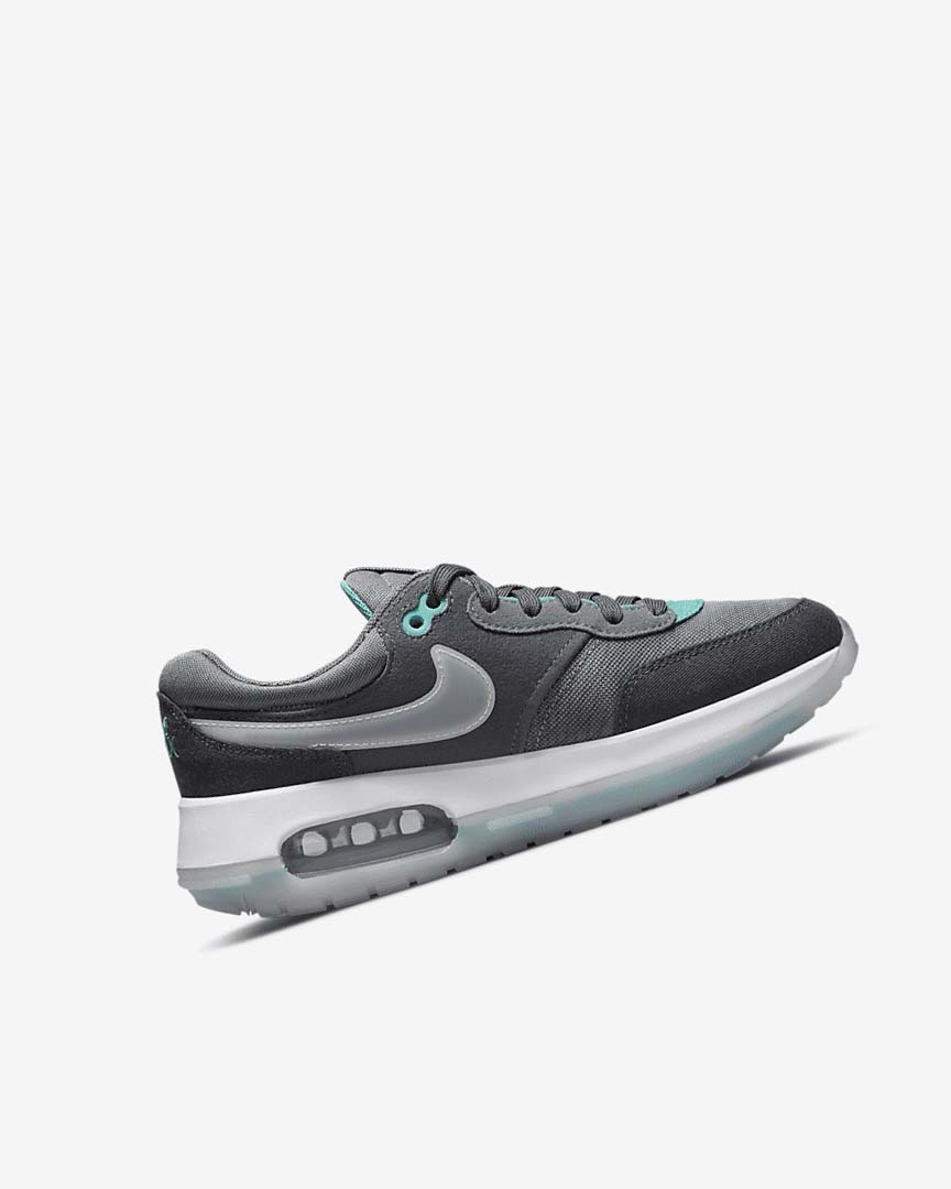 Grey / Turquoise / Dark Grey / Black Nike Air Max Motif Girls' Shoes | CA_2708